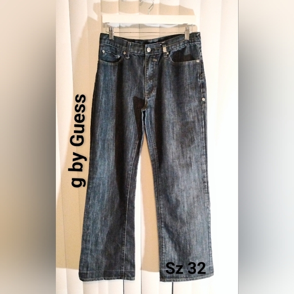 G by Guess Men's Dark Blue Bootcut Jeans - Picture 1 of 8
